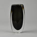 Nils Landberg for Orrefors, Sweden, Sommerso vase in black and clear glaze F8222 - Freeforms