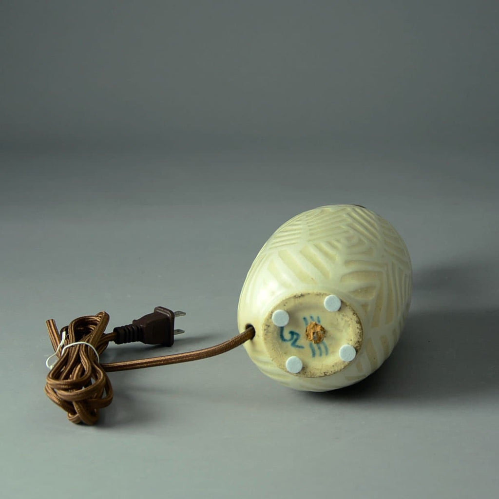 Nils Thorsson for Royal Copenhagen lamp with white glaze C5438 - Freeforms