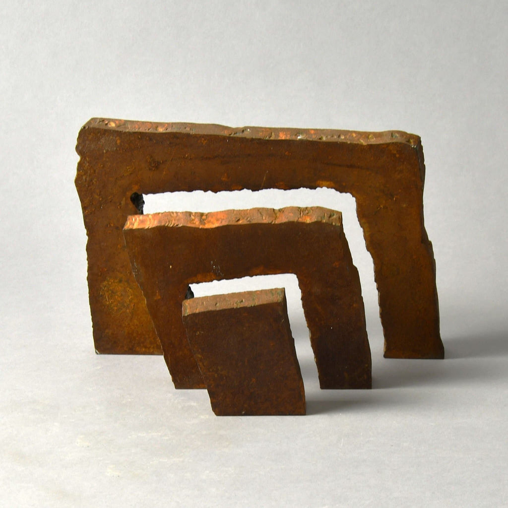 "Object" table top sculpture in iron by Peter Bonnen F8290