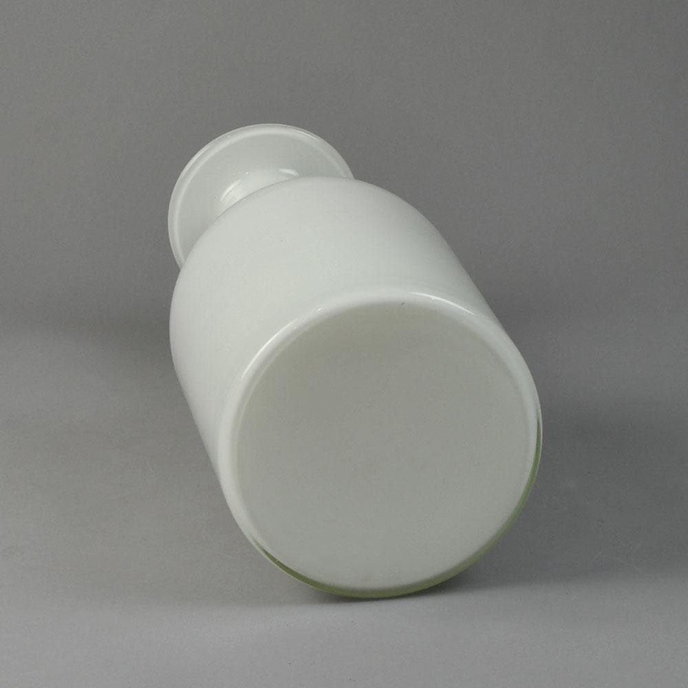 Otto Brauer for Holmegaard, Denmark, "Gulvvase" in white glass D6010 - Freeforms