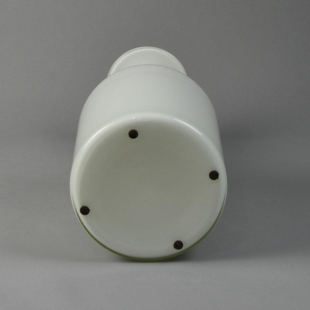 Otto Brauer for Holmegaard, Denmark, "Gulvvase" in white glass N7821 - Freeforms