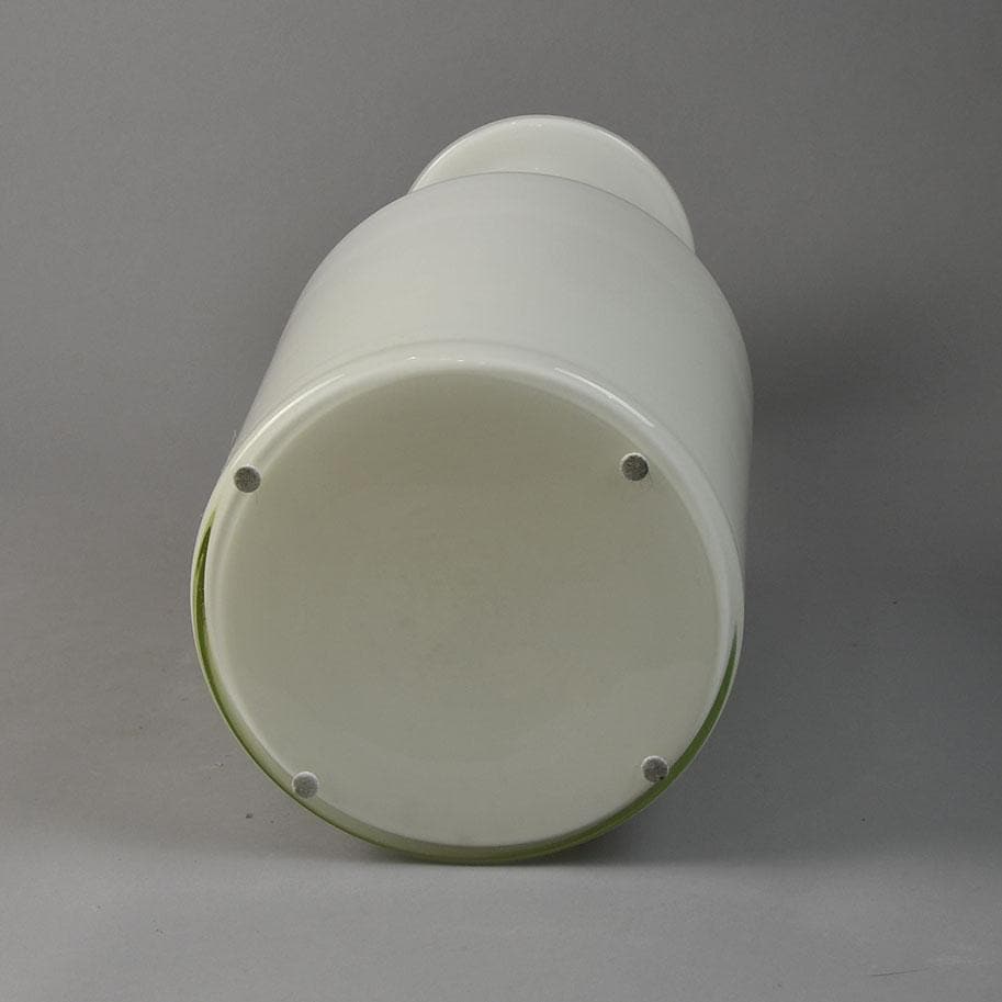 Otto Brauer for Holmegaard, Denmark, "Gulvvase" in white glass N9635 - Freeforms