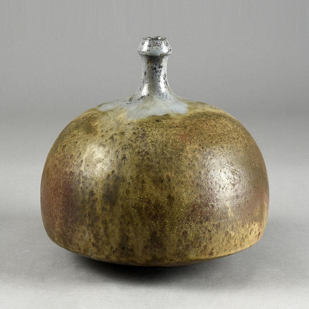 Otto Meier, Germany, unique stoneware vase with gray and brown glaze E7278 - Freeforms