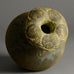 Otto Meier stoneware vase with beige and pale green matte glaze E7064 - Freeforms