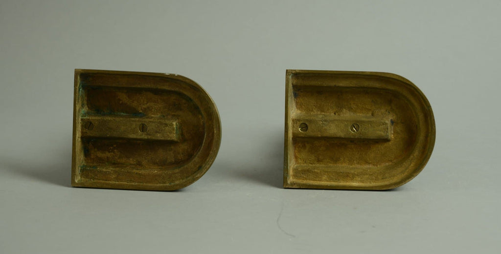 Pair of bronze bookends by Tinos N9763 - Freeforms