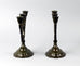 Pair of Disko metal candelabras by Just Andersen A1143 - Freeforms
