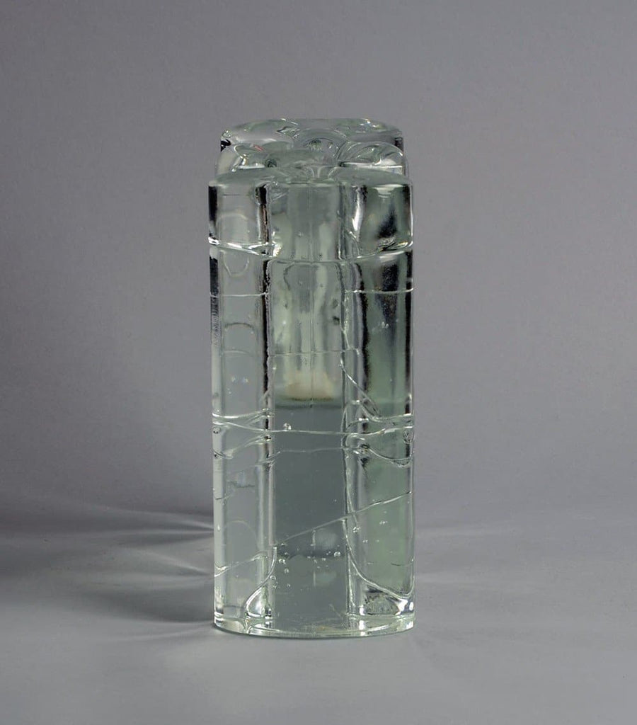 Pair of Glass "Arkipelago" candlestick by Timo Sarpaneva for Iittala B3415 E7332 - Freeforms