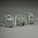 Pair of Glass "Arkipelago" candlestick by Timo Sarpaneva for Iittala E7333 E7232 - Freeforms