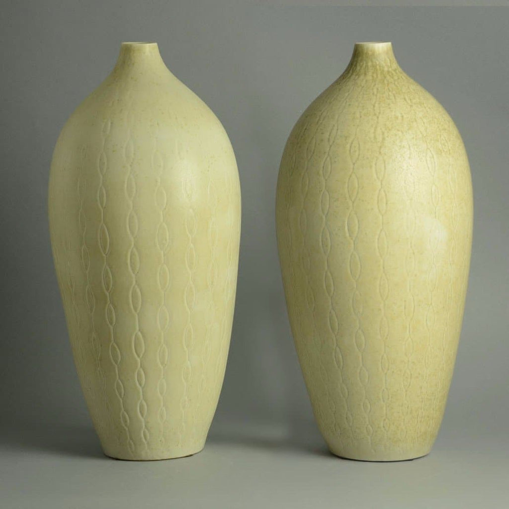 Pair of monumental stoneware vases by Carl Harry Stalhane N2624 and N3478 - Freeforms