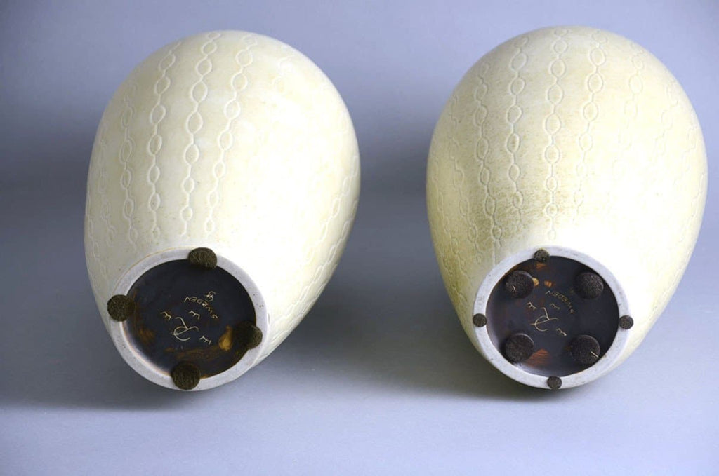 Pair of monumental stoneware vases by Carl Harry Stalhane N2624 and N3478 - Freeforms