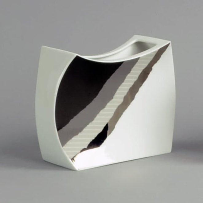 Pair of porcelain vases by Jan van der Vaart for Rosenthal B3703 and B3755 - Freeforms