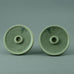 Pair of turquoise and gray candlesticks by Thorkild Olsen for Royal Copenhagen N7600 - Freeforms
