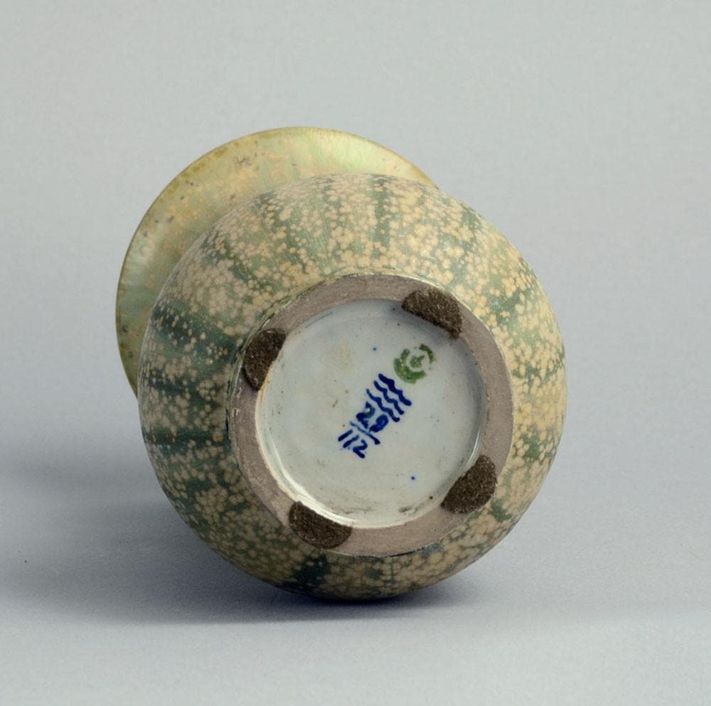 Patrick Nordstrom and Carl Halier for Royal Copenhagen, vase with pale blue glaze N2666 - Freeforms