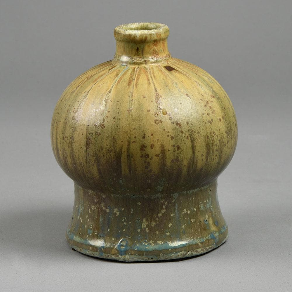 Patrick Nordstrom for Royal Copenhagen, unique stoneware bottle vase N3289 - Freeforms