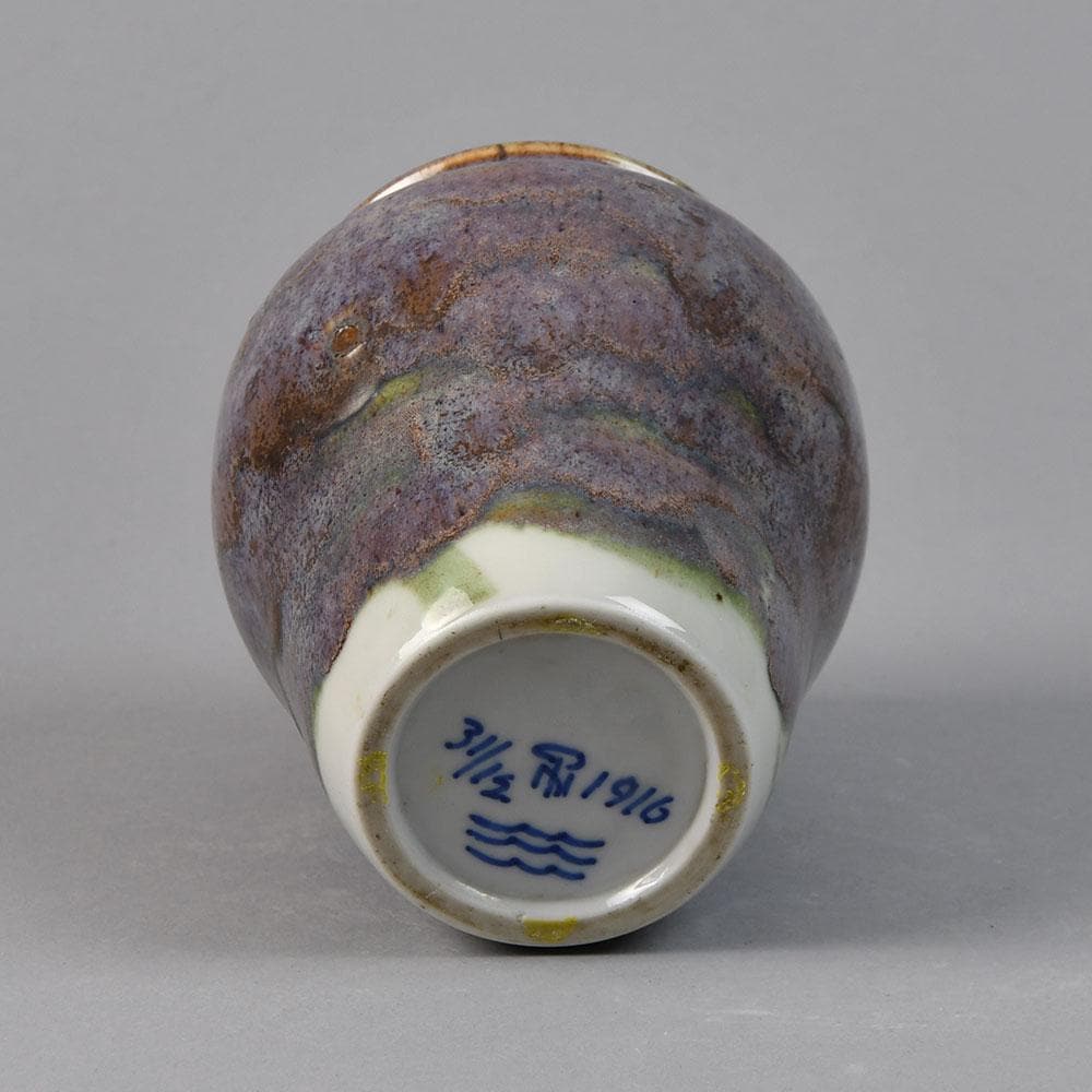 Patrick Nordstrom for Royal Copenhagen, vase with purple glaze UK57 - Freeforms