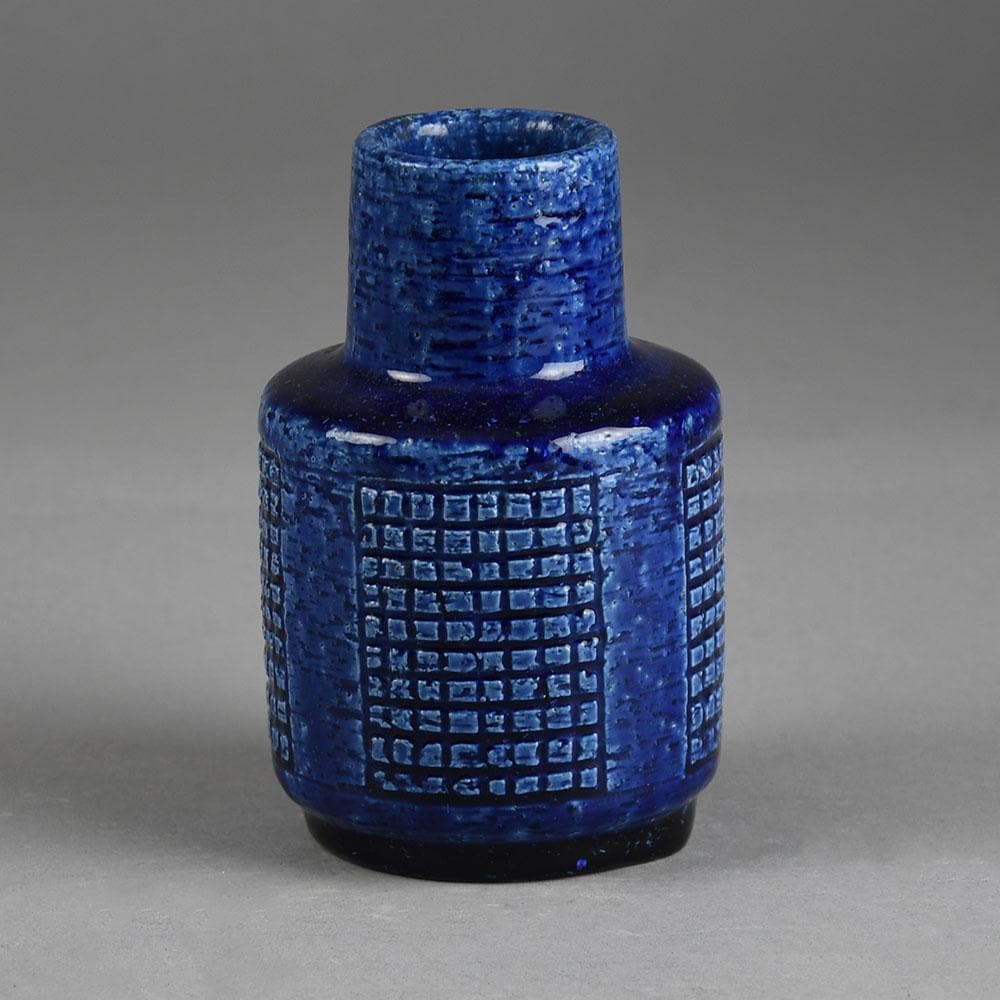 Per and Annelise Linnemann Schmidt for Palshus vase with blue glaze E7354 - Freeforms