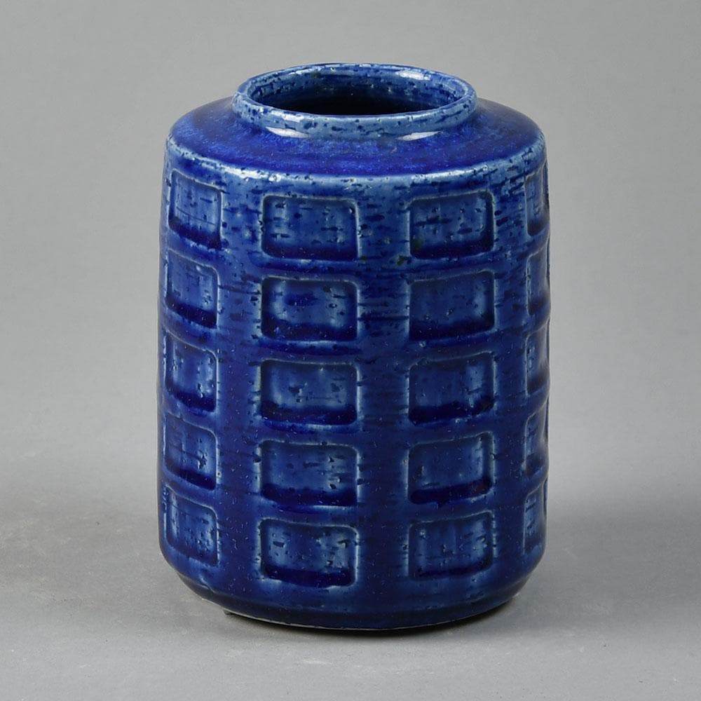 Per and Annelise Linnemann Schmidt for Palshus vase with blue glaze G9047 - Freeforms