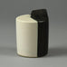 Peter Asshoff, Germany, two part stoneware sculpture with black and white glaze F8145 -F8146 - Freeforms