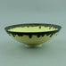 Peter Wills porcelain bowl with yellow and metallic brown glaze D6031 - Freeforms