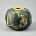 Peter Zweifel, own studio, Germany, unique stoneware vase with painterly blue glaze G9114 - Freeforms