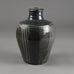 Phil Rogers, own studio, UK unique stoneware vaase with semi-gloss gray glaze E7387 - Freeforms