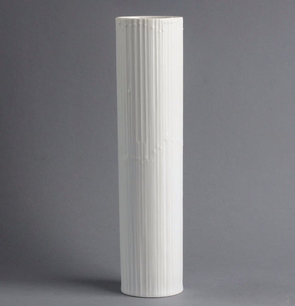 Porcelain cylindrical vase by Tapio Wirkkala for Rosenthal B3276 - Freeforms