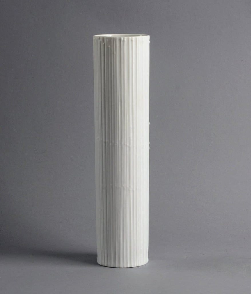 Porcelain cylindrical vase by Tapio Wirkkala for Rosenthal B3276 - Freeforms