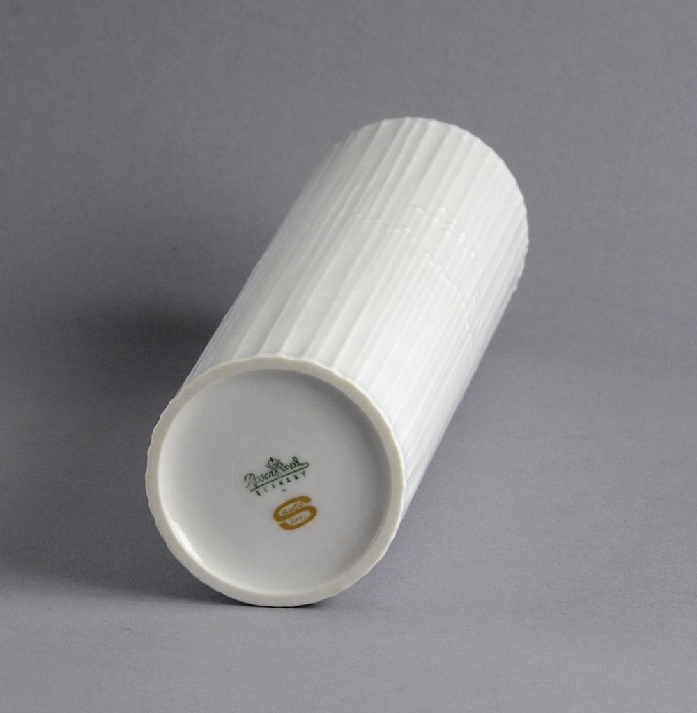 Porcelain cylindrical vase by Tapio Wirkkala for Rosenthal B3276 - Freeforms