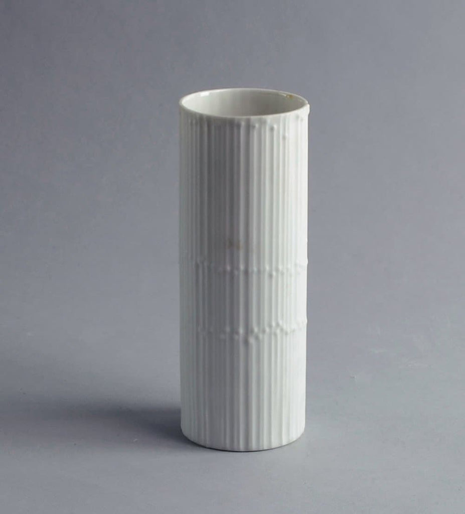 Porcelain cylindrical vase by Tapio Wirkkala for Rosenthal N9833 and B3455 - Freeforms