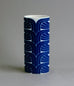 Porcelain vase with glossy white and dark blue glaze for Rosenthal B3718 - Freeforms