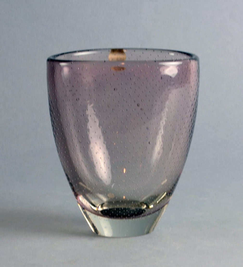 Purple glass vase by Gunnel Nyman for Nuutäjarvi-Nottsjö N1586 - Freeforms