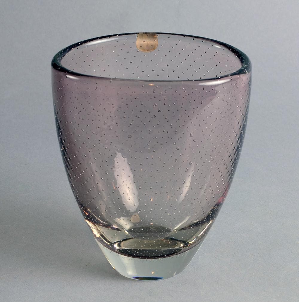 Purple glass vase by Gunnel Nyman for Nuutäjarvi-Nottsjö N1586 - Freeforms