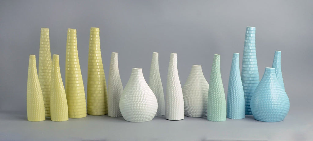 stig lindberg reptil tall vase gustavsberg yellow