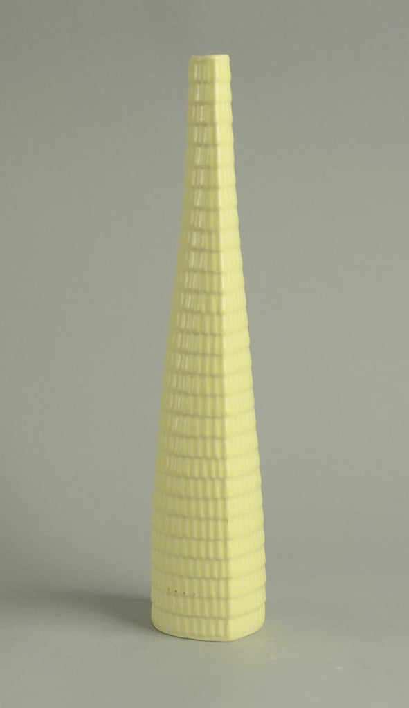 stig lindberg reptil tall vase gustavsberg yellow
