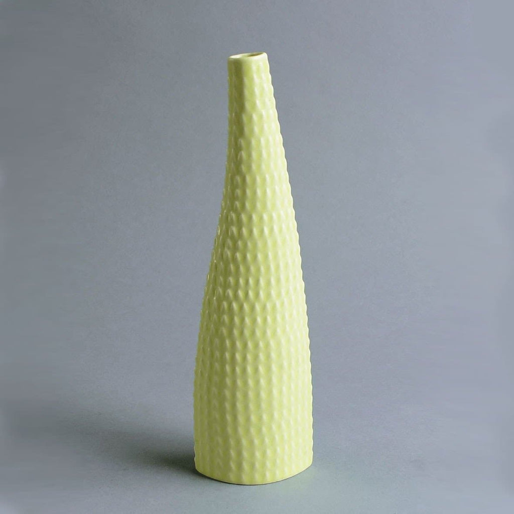 stig lindberg reptil short vase gustavsberg yellow