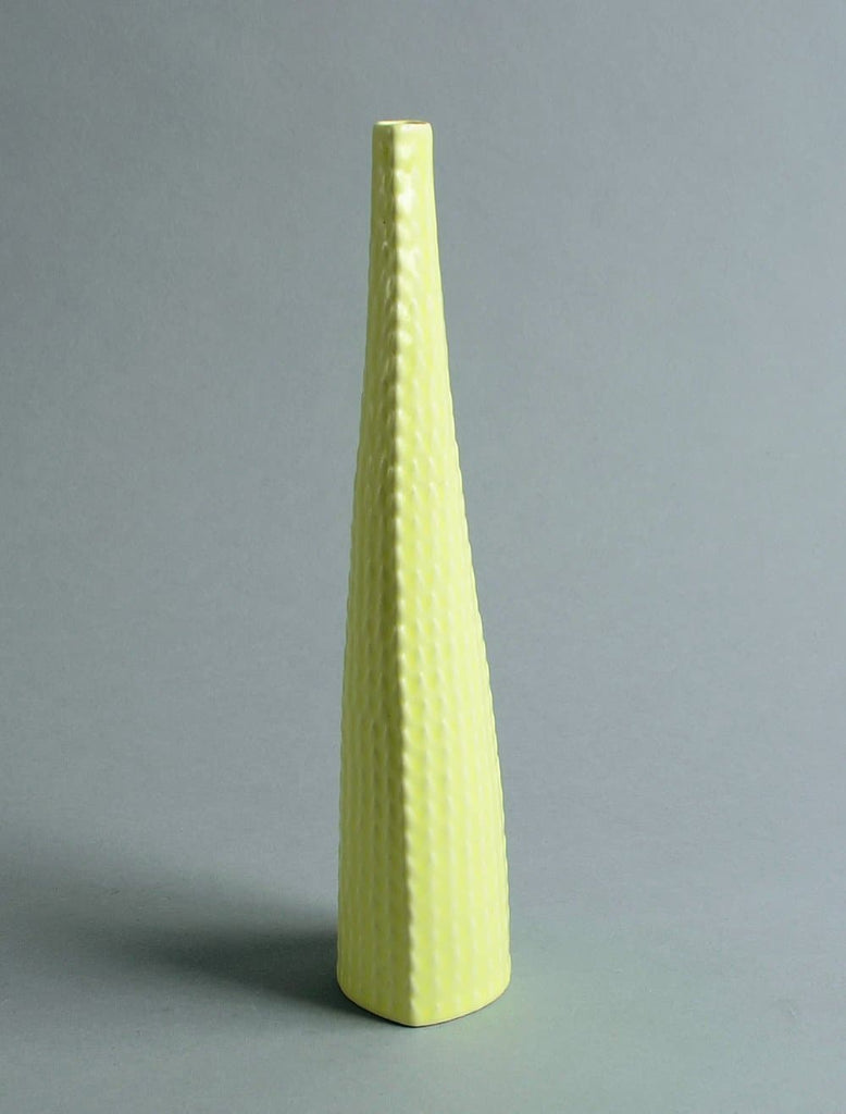 stig lindberg reptil short vase gustavsberg yellow