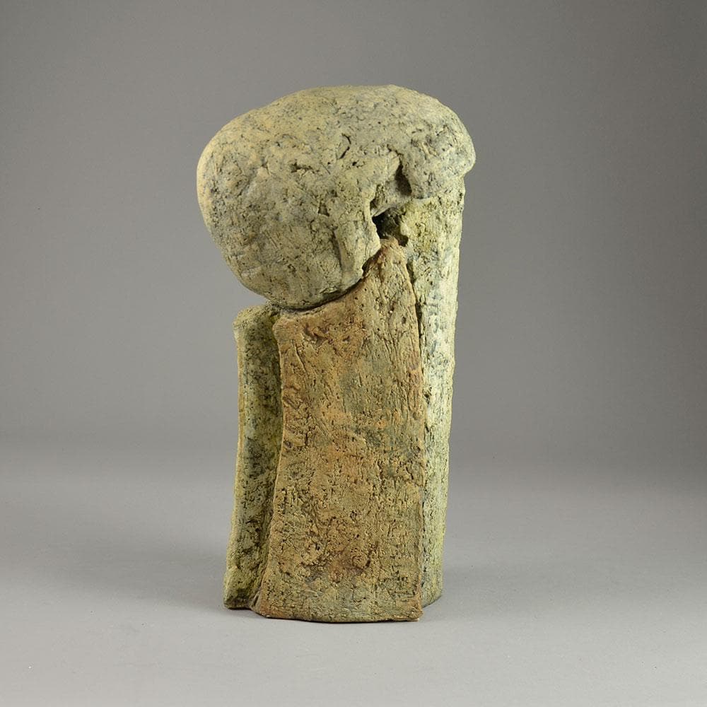 Robert Sturm, Germany, "Kopf" unique stoneware sculpture F8008 - Freeforms