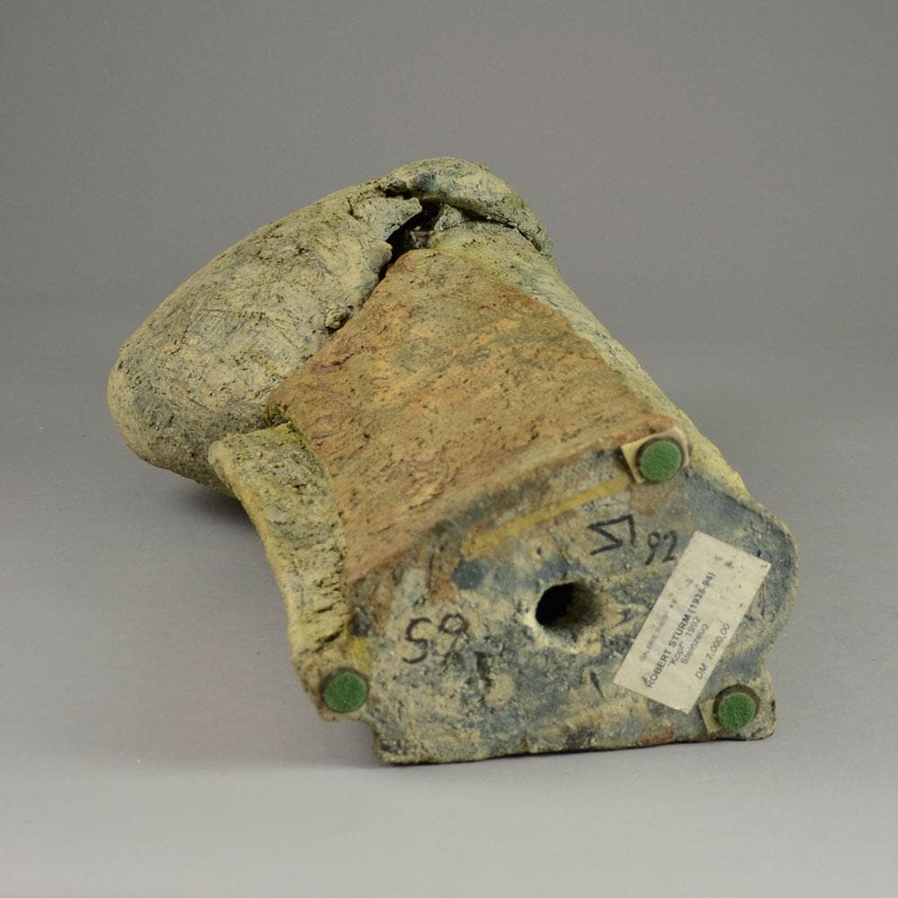 Robert Sturm, Germany, "Kopf" unique stoneware sculpture F8008 - Freeforms