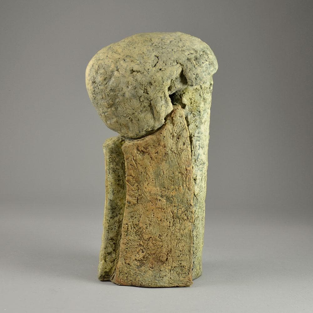 Robert Sturm, Germany, "Kopf" unique stoneware sculpture F8008 - Freeforms