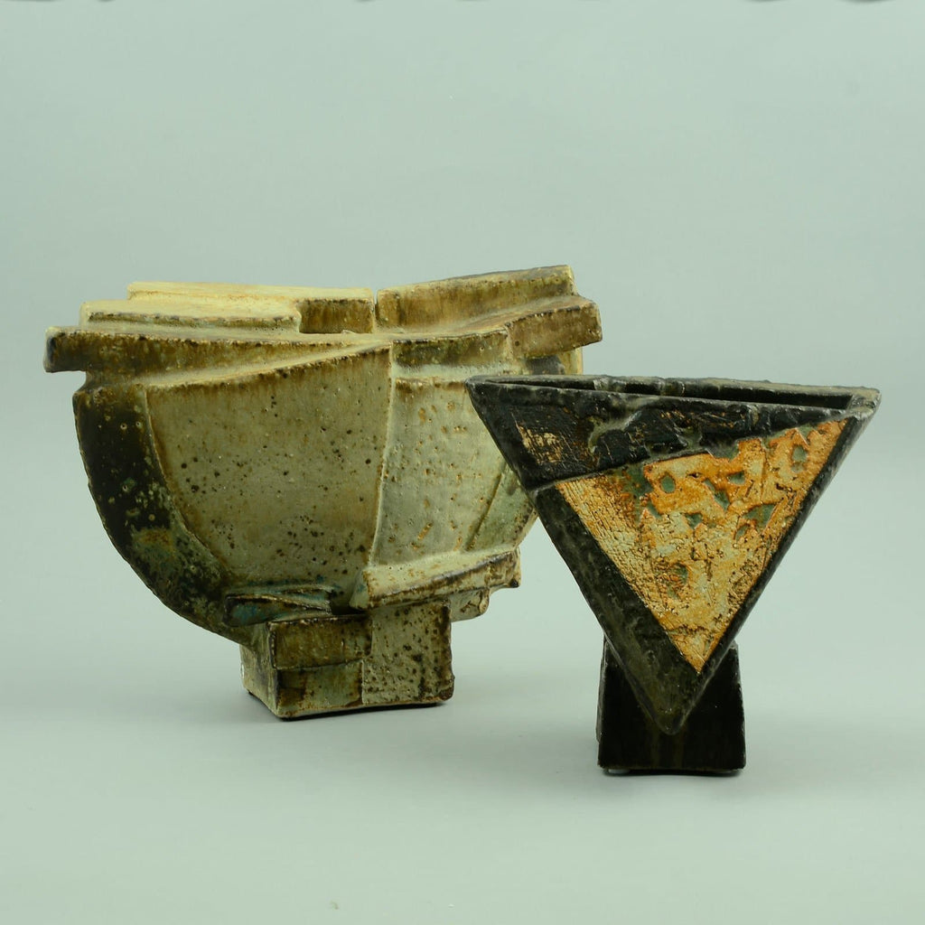 Robert Sturm, Germany, Unique stoneware sculptural vessel D60634 - Freeforms