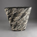 Sarah Purvey, own studio, UK, unique stoneware triangular coil built vessel E7359 - Freeforms