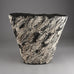 Sarah Purvey, own studio, UK, unique stoneware triangular coil built vessel E7359 - Freeforms