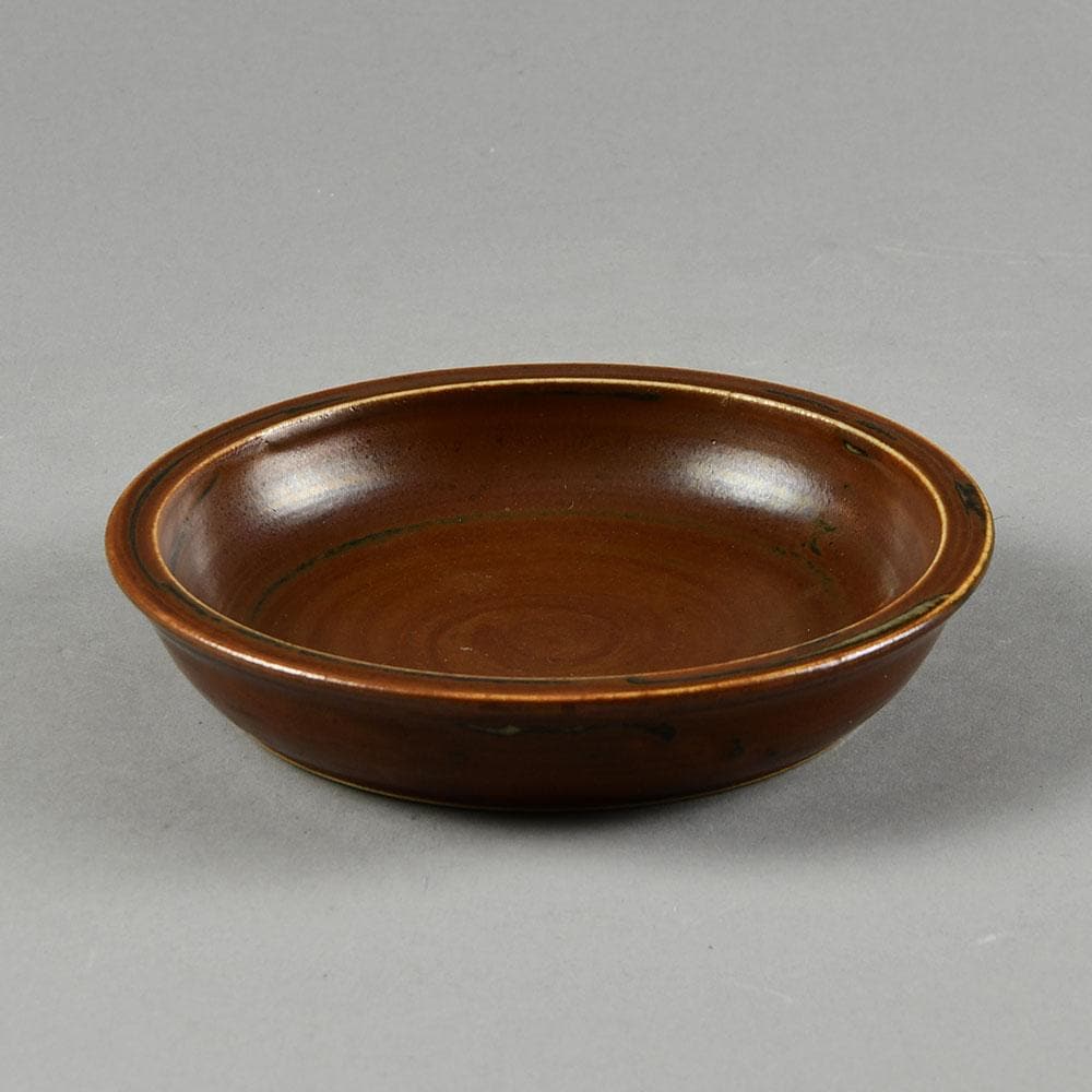 Saxbo, Denmark, small dish with brown glaze F8184 - Freeforms