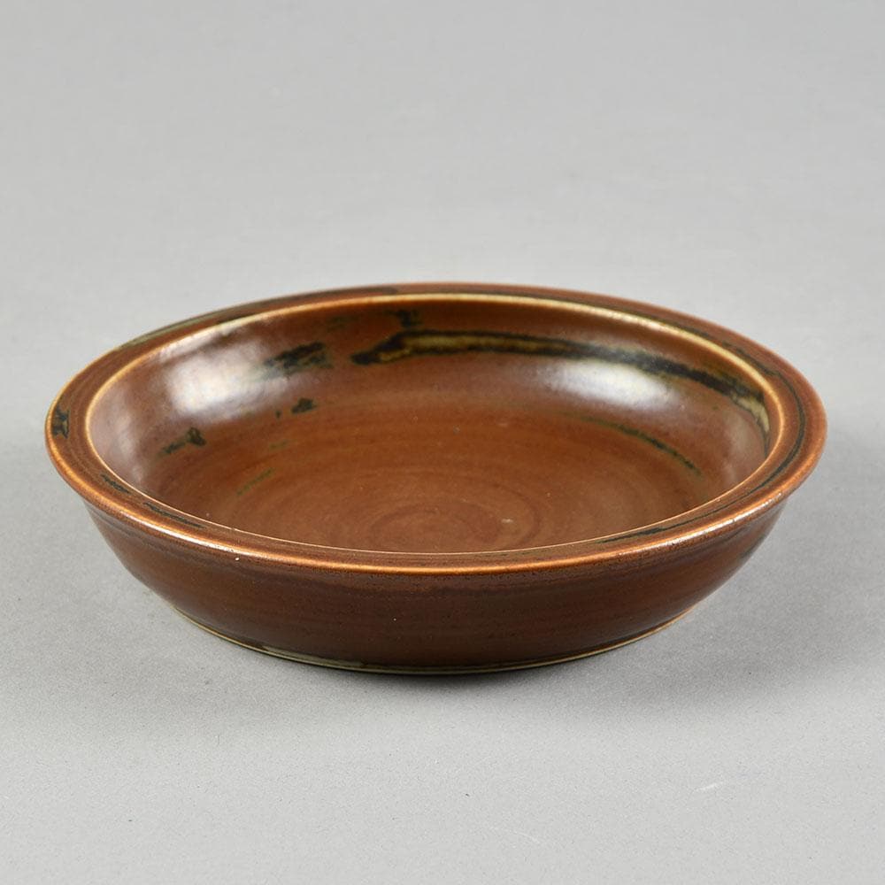 Saxbo, Denmark, small dish with brown glaze F8184 - Freeforms