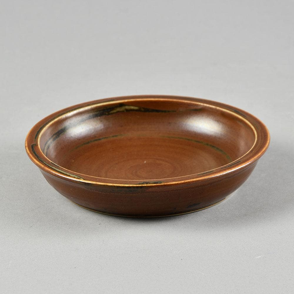 Saxbo, Denmark, small dish with brown glaze F8184 - Freeforms
