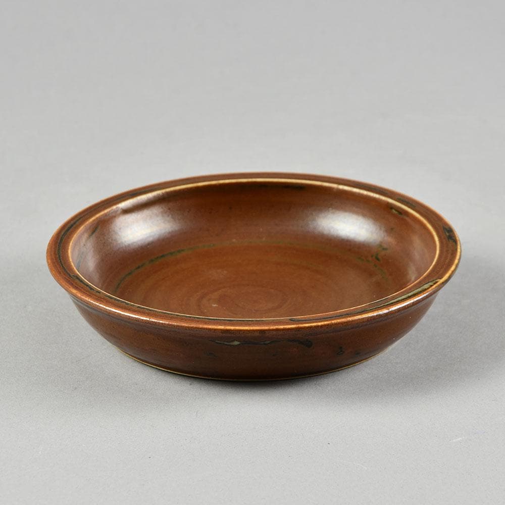Saxbo, Denmark, small dish with brown glaze F8184 - Freeforms