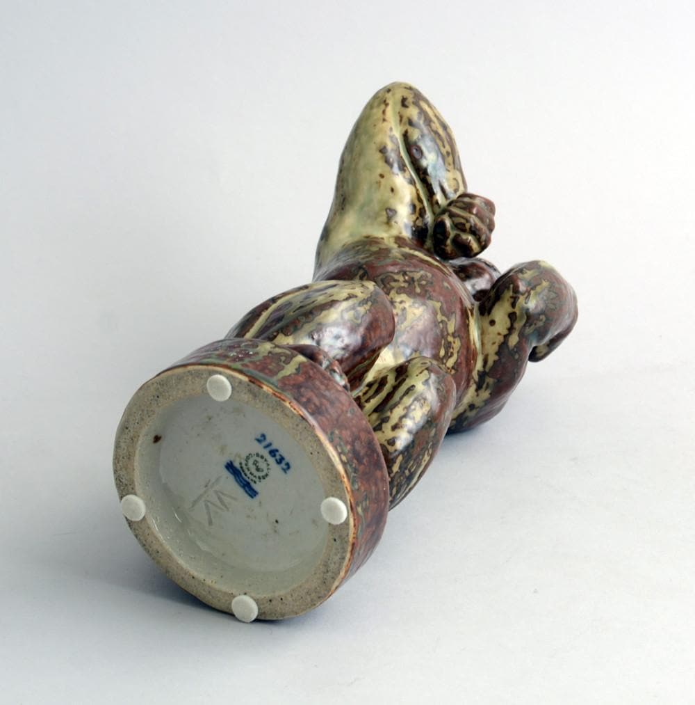 Sculpture of Baboon by Knud Kyhn for Royal Copenhagen N7137 - Freeforms