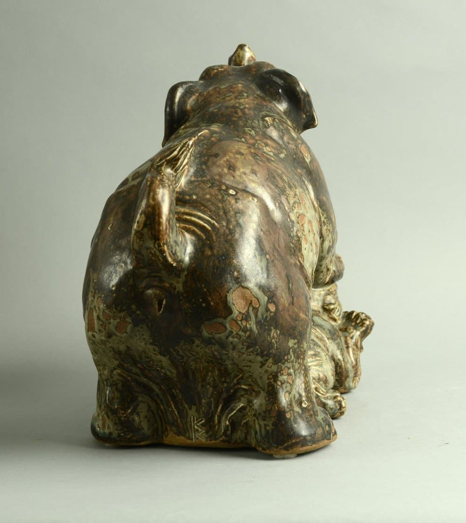 Sculpture of Elephant and Lion by Knud Kyhn for Royal Copenhagen A1235 - Freeforms