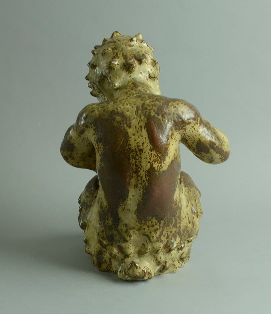 Sculpture of Faun by Knud Kyhn for Royal Copenhagen N9475 - Freeforms