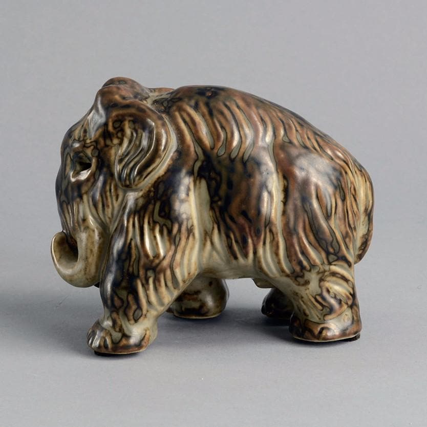 Sculpture of Mastodon by Knud Kyhn for Royal Copenhagen N9598 - Freeforms